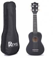 REVEL RVL-UK21-BK Soprano Ukulele (Overall Length - 62 cm)