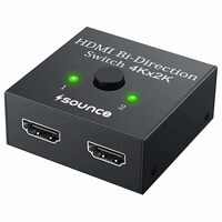 Sounce HDMI Switch 2 in 1 Out 4K 60hz HDMI Switcher 2 Port