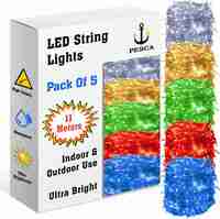 Pesca 40-leds 11 mtr multicolor rice-lights Pack of 5