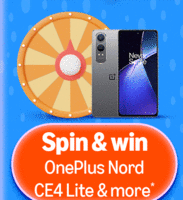 Funzone Spin & Win OnePlus Nord CE4 Lite & more*