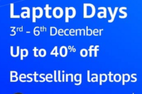 Laptop Days - Upto 40% off + Bank offers (3-6 Dec)