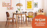 Pepperfry - End of Season Sale | Upto 75% off + 20% Cashback + Bank offers