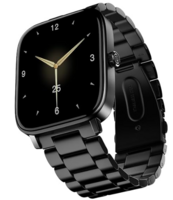 Noise Quad Call 1.81" Display, Bluetooth Calling Smart Watch, AI Voice Assistance, 160+Hrs Battery Life, Metallic Build, in-Built Games, 100 Sports Modes, 100+ Watch Faces (Elite Black)