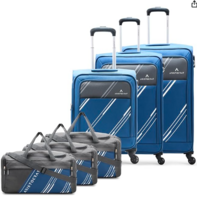 Aristocrat - Trigon Hexa Luggage - Set of 6  (Navy Blue)