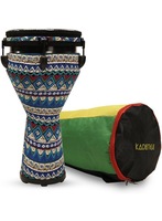 Kadence Djembe Drum 10” Fiber Skin, African Hand Carved Percussion Drum