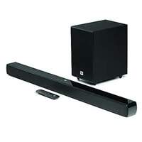 JBL Cinema SB241, Dolby Digital Soundbar with Wired Subwoofer for Extra Deep Bass, 2.1 Channel Home Theatre with Remote, HDMI ARC, Bluetooth & Optical Connectivity (110W) 
 