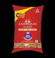 Aashirvaad Svasti Pure Cow Ghee Pouch - 1l x 2