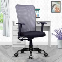 Beaatho - Florence Mesh Mid-Back Chair (Grey)