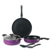 Cello :  Non-Stick Aluminium Pan Cookware (Set of 6) -  Purple