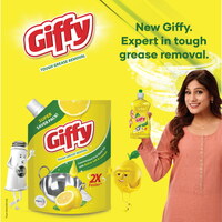 @202 Giffy Dishwash Gel With Active Salt & Lemon: 2 Litre


