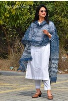 Fashion mirror women Rayon kurta set with dupatta