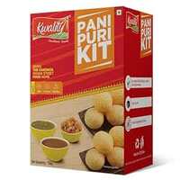 Kwality Pani Puri kit 43 pcs with 2 Different Flavours Sweet and Spicy Pani Powder 150g [Pack 1] 
