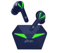 Ptron ‎Bassbuds Jade In-Ear Truly Wireless Earbuds With Mic, 40 Hrs Playtime, PNC, IPX4, Bluetooth v5.0
