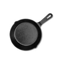kyyte Cast Iron Pre-Seasoned Frying Pan/Skillet 20 cm Dia with Long Handle
