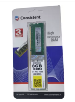 Consistent 1600 DDR3 8 GB (Single Channel) PC (DT PC3)