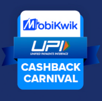 Mobikwik UPI Cash Fest! Get up to 1% cashback on every UPI payment