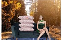 MANDFIYANARESH Luxury Premium Adjustable Hollow Hotel and Home Pillows Fiber Sleeping Pillow (16 x 24 Inches), Set of 4