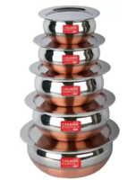 Classic : Stainless Steel Copper Base Cookware Set (Stainless Steel, 10 - Piece)