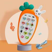 Galactic New Rabbit Phone Smart Phone Cordless Feature Mobile Phone Toys Mobile Phone for Kids Phone Small Phone Toy Musical Toys for Kids Smart Light Birthday Gifts for Boys, Girls -Rabbit Phone multi color (pc of 1 p