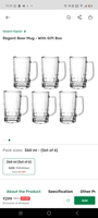 Sanjeev Kapoor Beer Mug Set of 6 