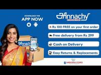 Annachy app(saravana stores) - Flat 100 off on 499 on first order (possible only for chennai and Tamil Nadu pincodes)