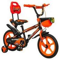 HI-FAST 14inch Kids Cycle Ages 2-5yrs | Training wheels | Chainguard | Red