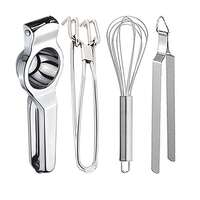 Oc9 Stainless Steel Pakkad & Lemon Squeezer/Hand Juicer & Egg Whisk & Roti Chimta/Utility…