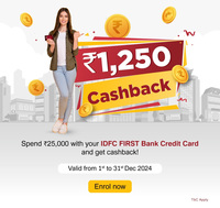 Spend and get cashback with your IDFC First Credit Card [User Specific]