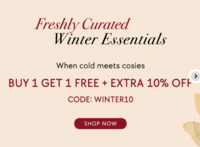 Zivame - Winter Essentials Flash Sale | Buy 1 Get 1 Free + Extra 10% off