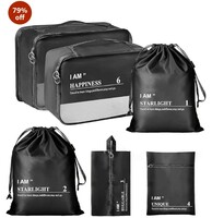 Cockatoo Path-Finder 6 Pc Travel Storage Bag,Travel Organizer Bags for Luggage,Material: Polyester