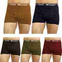 Xmer  Pack of 5 Solid Men Trunk