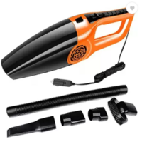 ANIRUDHA 120W 4000pa Car Vacuum Cleaner with Anti-Bacterial Cleaning  (Orange & Black)