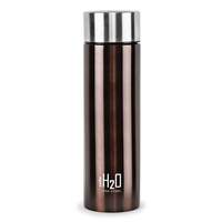CELLO H2O Stainless Steel Water Bottle | Leak proof & break-proof | Lid is sealed by a silicone ring | Best Usage for Office/School/College/Gym/Picnic/Home/Fridge |1 Litre | Brown, 1 Unit