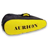 AURION by 10Club Great Premium Lightwieght Stylish Equipment Bag - (Yellow x Black, 40L, 1pc) | Badminton Kit Bag | Shuttle Bag | Multiple Compartments