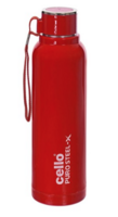 Cello Benz 900 Red PU Insulated Inner Steel Water Bottle 730ml
