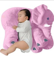 BabyMoon Stuffed Plush Elephant Baby Pillow | Hugging Pillow for Infants | Kids Baby Gift | 40cm | Pink 