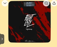 blinkit-Lifelong LLWS135_Red Fight Lazy Series Digital Weighing Machine (Black & Red)