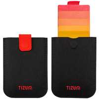 Tizum Casual Credit Debit ATM Card Holder - Mini, Pocket Wallet, Sleeve Card Holder for Men & Women (5 Card Slots) with RFID Protection