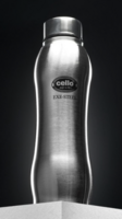 Cello Aqua Pro Set of 1 Silver Stainless Steel Water Botlle- 1 L
