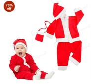 GRAPHENE Santa Claus Dress Christmas Santa Costume for Childrens @179