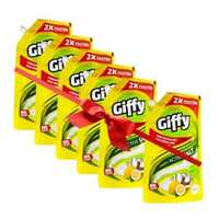 Giffy - Active Salt & Lemon Dishwash Gel Buy 5 Get 1 Free (6 x 125ml), 750ml
