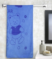 Cortina Unisex Blue Printed 300 GSM Bath Towel