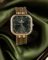 Carlton London Women Dial & Stainless Steel Bracelet Style Straps Analogue Watch 