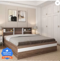 Perfect Homes - Opus Engineered Wood Queen Box Bed (Finish Color)