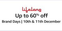 Amazon Lifelong Brand Days - Upto 70% off + Bank offers (10-11 Dec)