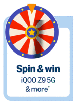 Amazon Funzone Spin and Win iQOO Z9 & more*