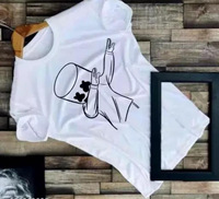 krishna traders Printed Men Round Neck White T-Shirt 