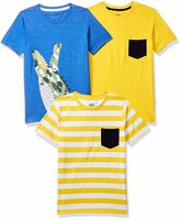 Amazon Brand - Jam & Honey Boy's Regular Fit Half Sleeves T-Shirt (Pack of 3)