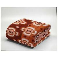 NEELA HOME 400 GSM Special for Heavy Winter PRINTED Light Weight Polar Fleece Blanket for All Season - Rust