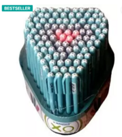 HAUSER - Ball Pen  (Pack of 100, Ink Color - Blue Black and Red)